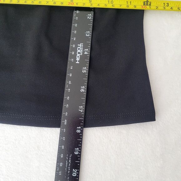 Black Sheer Puff Sleeve Pearls Preppy Breakfast At Tiffanys Classy Top Sz XS NWT - Picture 7 of 7